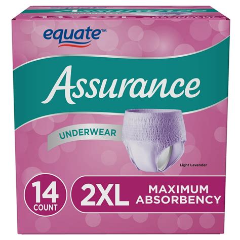 assurance underwear for women|assurance 2x large disposable underwear.